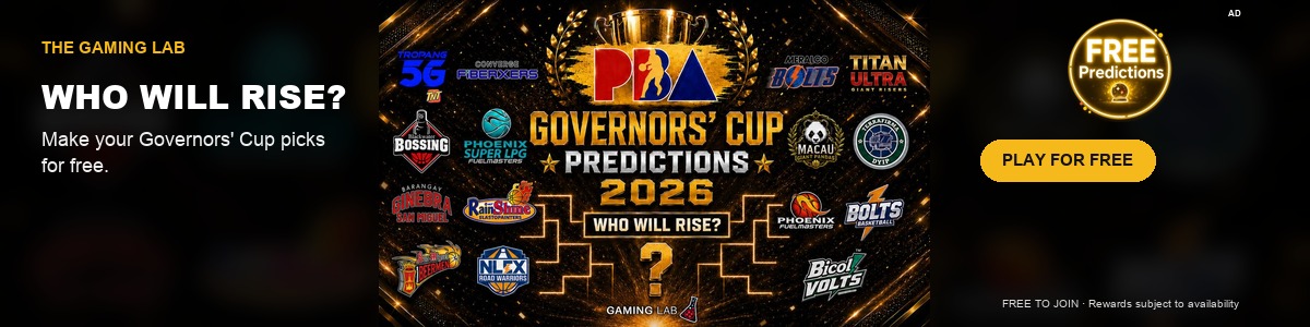 2026 PBA Governors Cup free predictions on The Gaming Lab